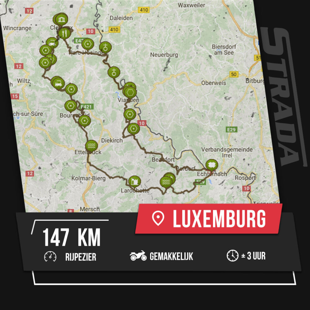 route rondje luxemburg