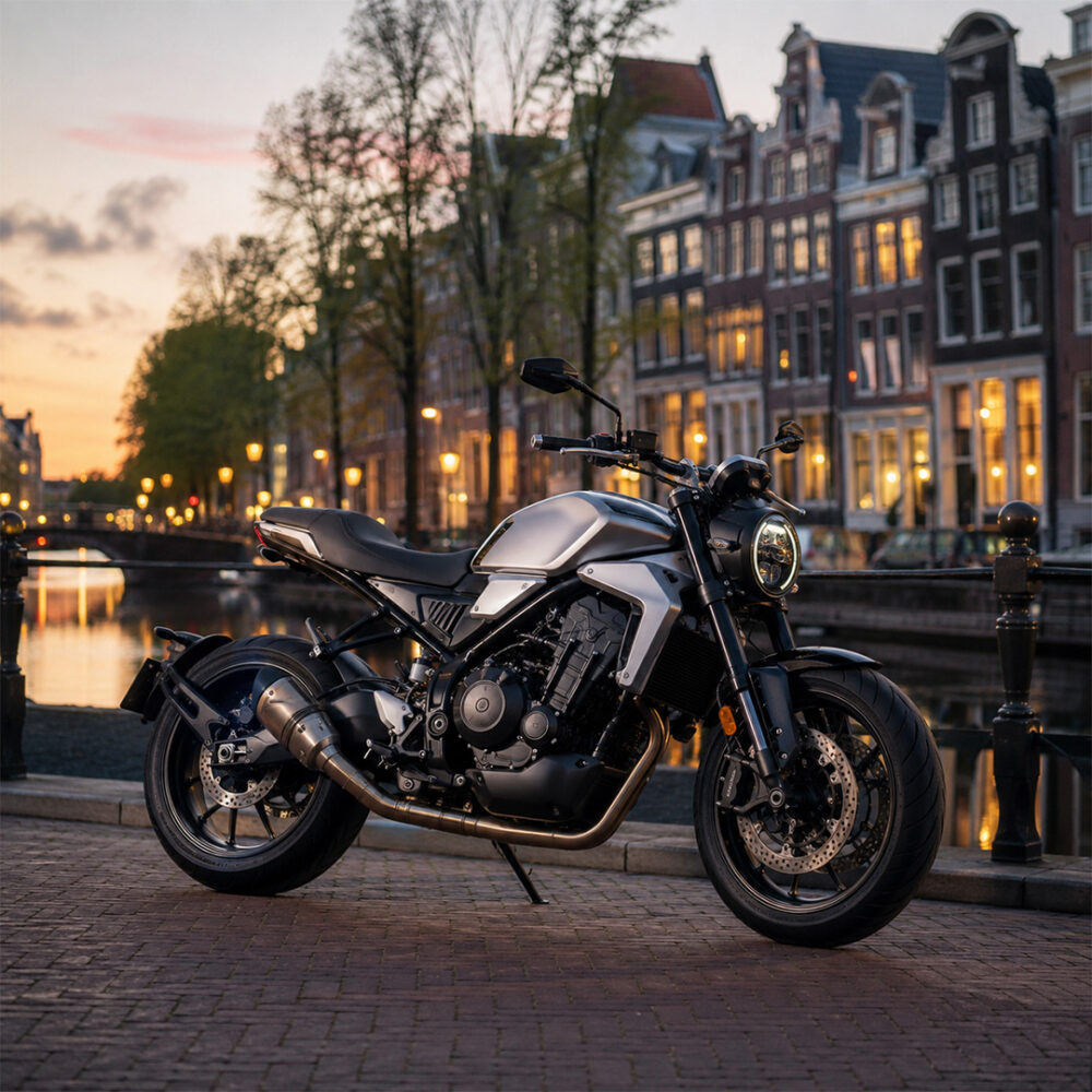 Motor in de stad