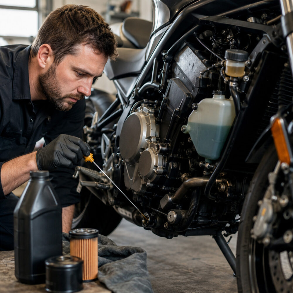 motor vloeistof controleren
